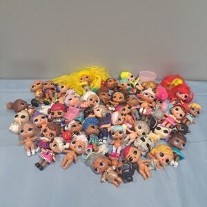 LOL Surprise Mini Doll Lot 50+ 3" Dolls Pets Accessories Large Bulk Collection